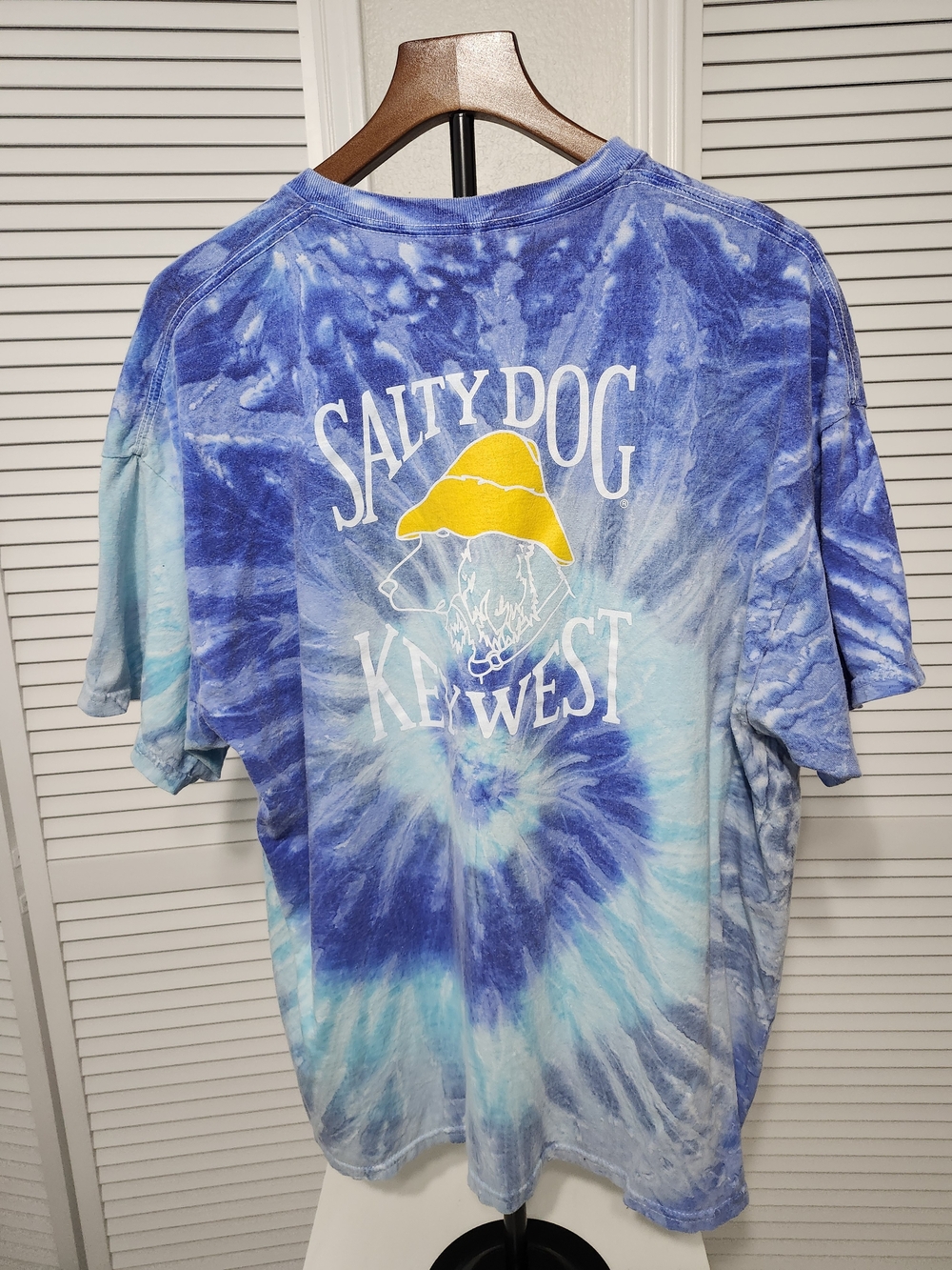 Salty Dog Key West Men's Blue Tie-Dye Short Sleeve Tee
